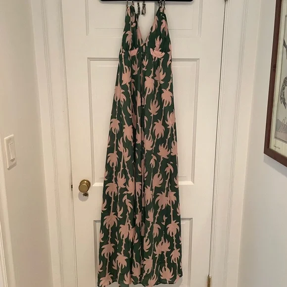 T-Bags Dresses | T-Bags Los Angeles Halter Maxi Dress, Xs | Color: Green/Pink | Size: Xs | Hdetmer's Closet T-Bags Dresses | T-Bags Los Angeles Halter Maxi Dress, Xs | Color: Green/Pink | Size: Xs | Hdetmer's Closet